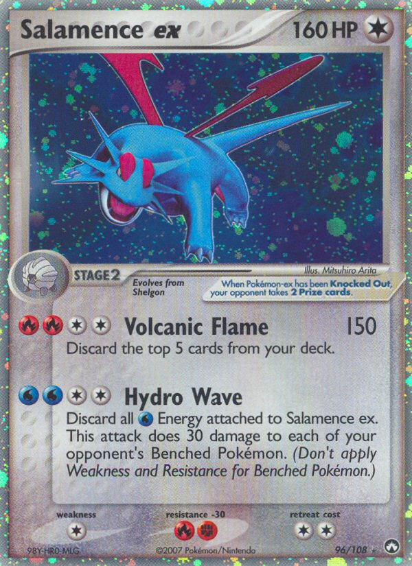 Salamence ex – Power Keepers 96/108 Pokémon card