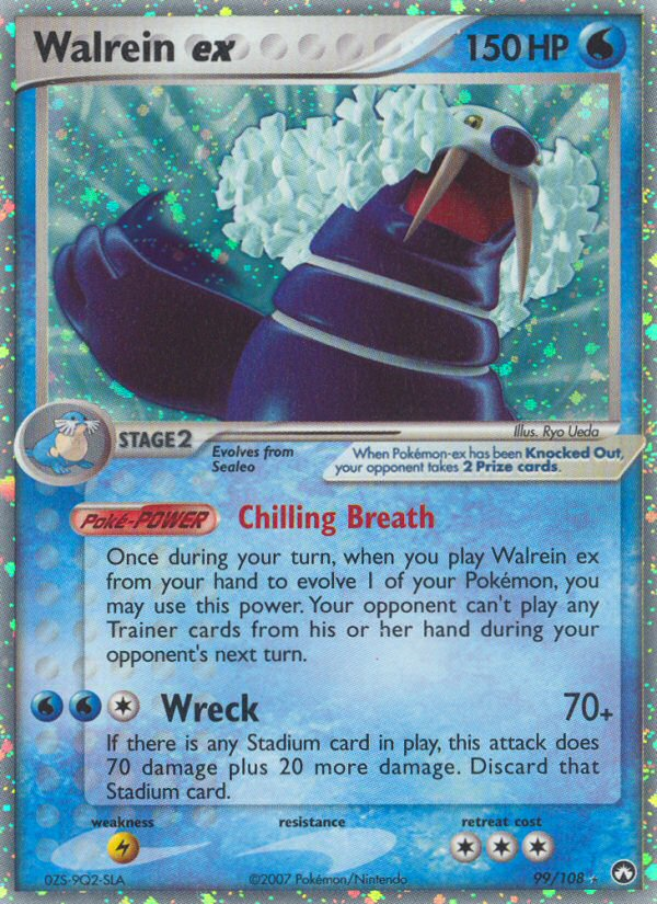 Walrein ex – Power Keepers 99/108 Pokémon card