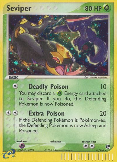 Seviper – Sandstorm 11/100 Pokémon card