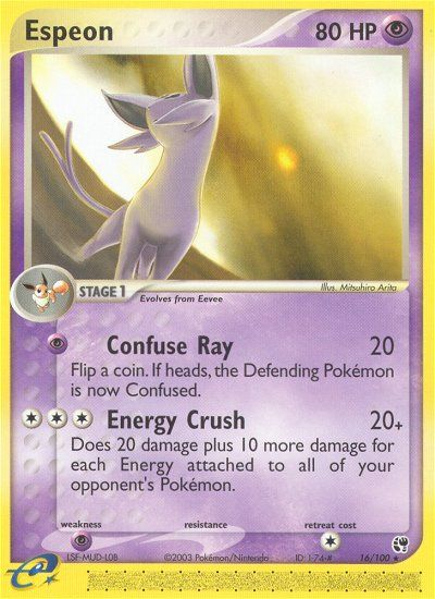 Espeon – Sandstorm 16/100 Pokémon card