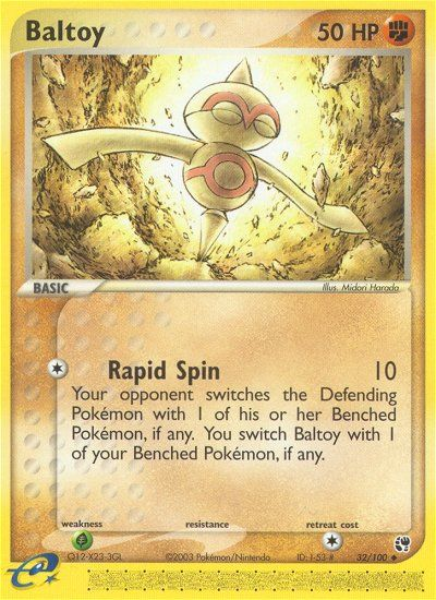 Baltoy – Sandstorm 32/100 Pokémon card