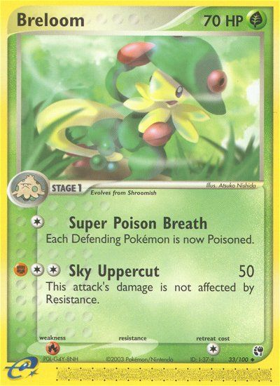 Breloom – Sandstorm 33/100 Pokémon card