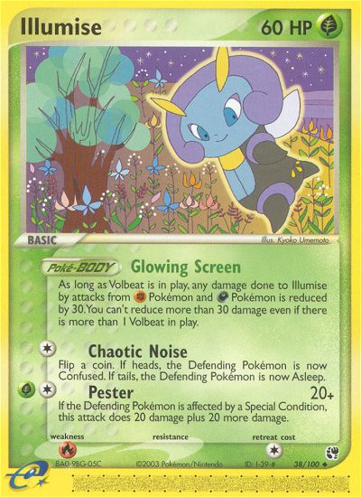Illumise – Sandstorm 38/100 Pokémon card