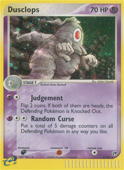 Dusclops – Sandstorm 4/100 Pokémon card