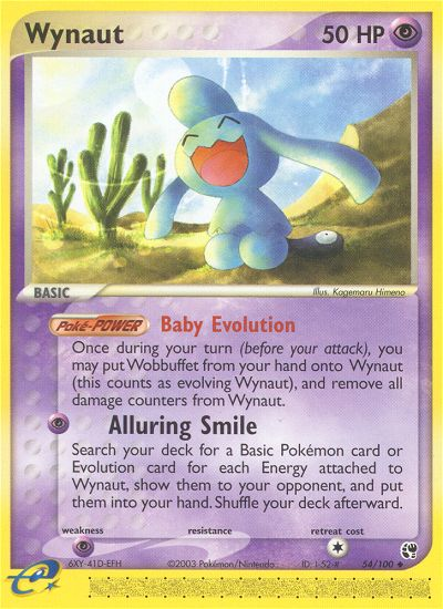 Wynaut – Sandstorm 54/100 Pokémon card