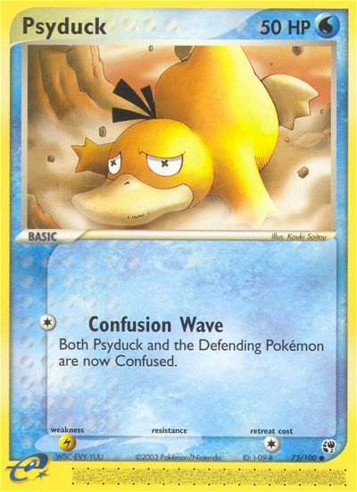 Psyduck – Sandstorm 73/100 Pokémon card