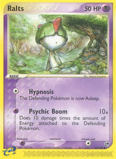 Ralts – Sandstorm 74/100 Pokémon card