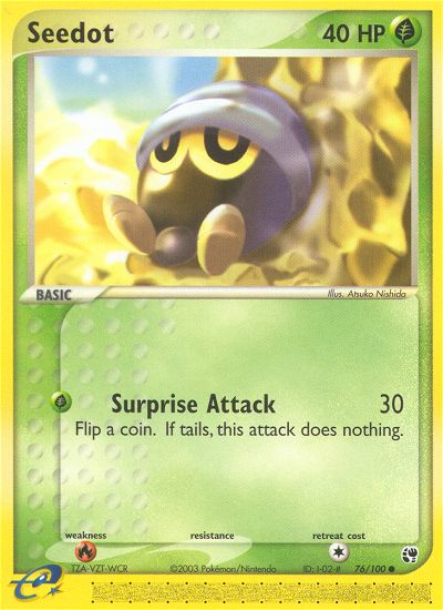 Seedot – Sandstorm 76/100 Pokémon card