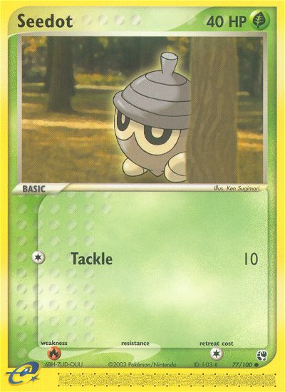 Seedot – Sandstorm 77/100 Pokémon card