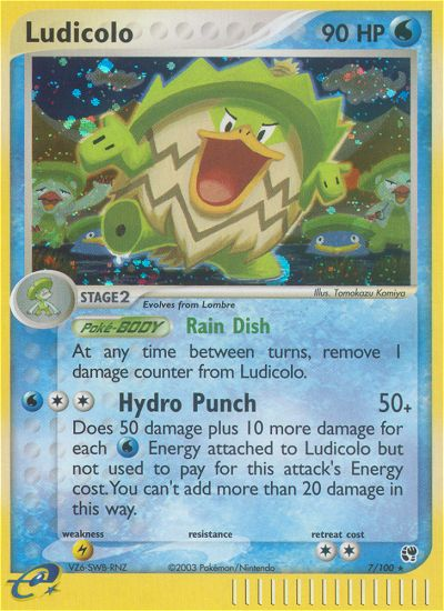 Ludicolo – Sandstorm 7/100 Pokémon card