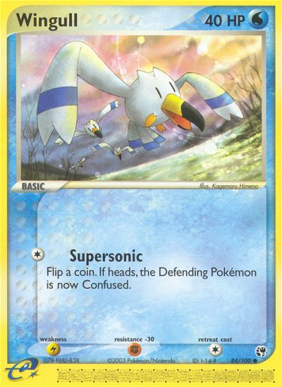 Wingull – Sandstorm 84/100 Pokémon card