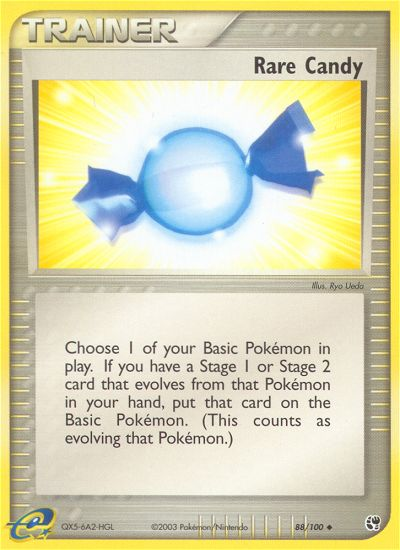 Rare Candy – Sandstorm 88/100 Pokémon card