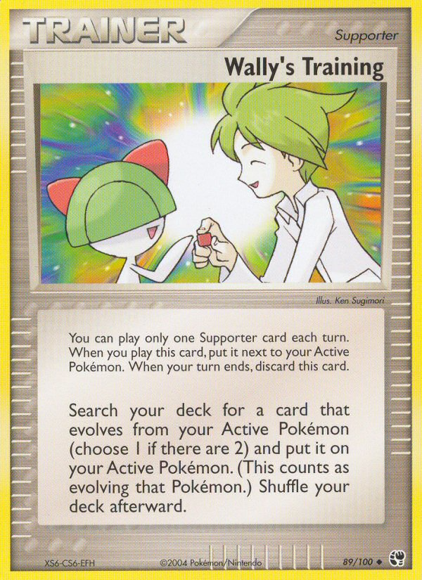 Wally's Training – Sandstorm 89/100 Pokémon card