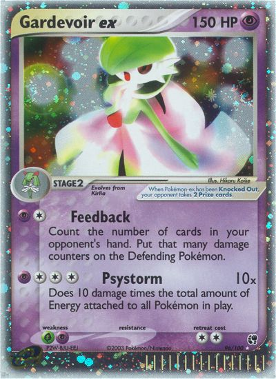 Gardevoir ex – Sandstorm 96/100 Pokémon card