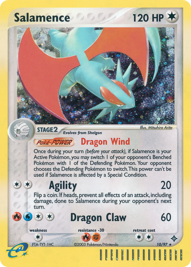 Salamence – Dragon 10/97 Pokémon card