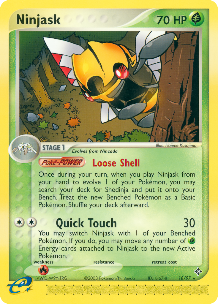 Ninjask – Dragon 18/97 Pokémon card