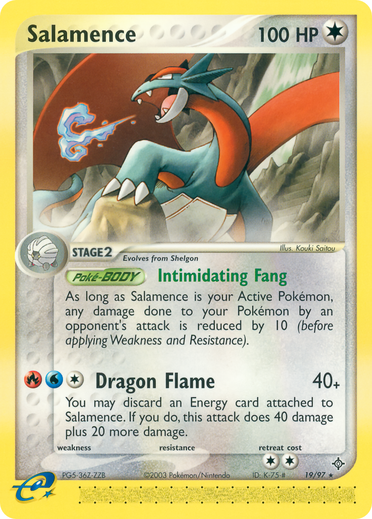 Salamence – Dragon 19/97 Pokémon card