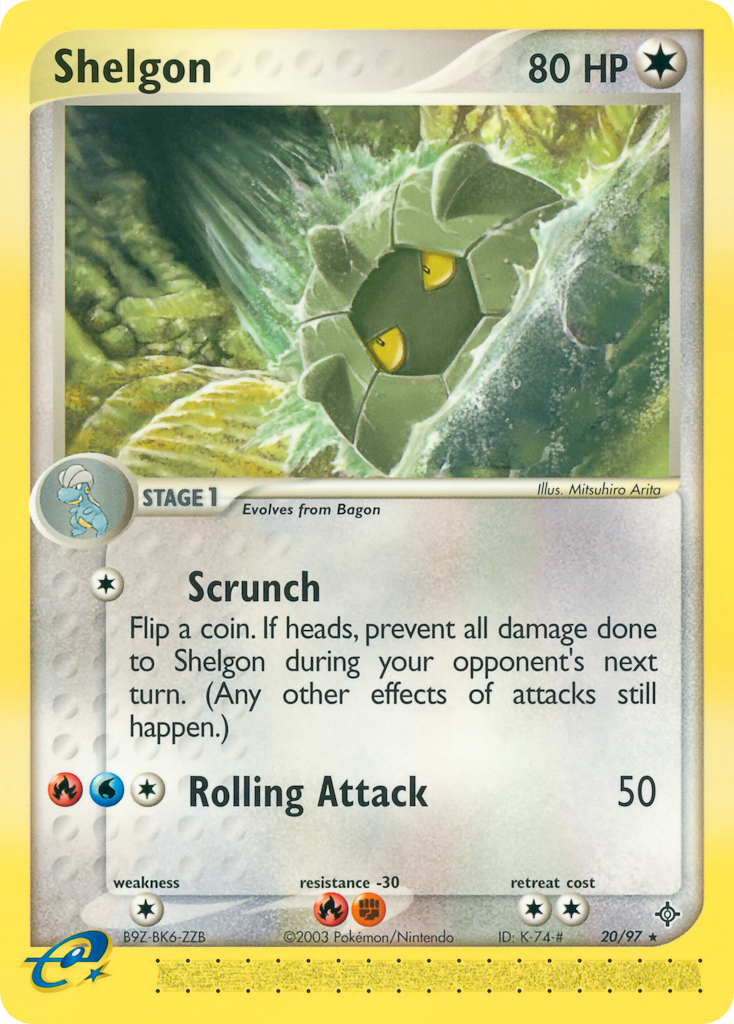 Shelgon – Dragon 20/97 Pokémon card