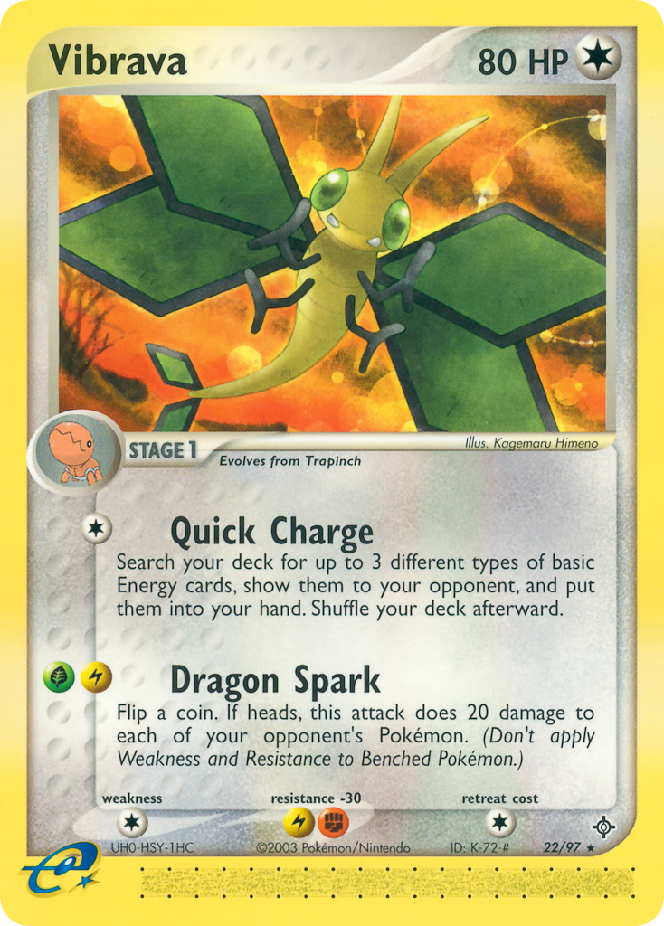 Vibrava – Dragon 22/97 Pokémon card