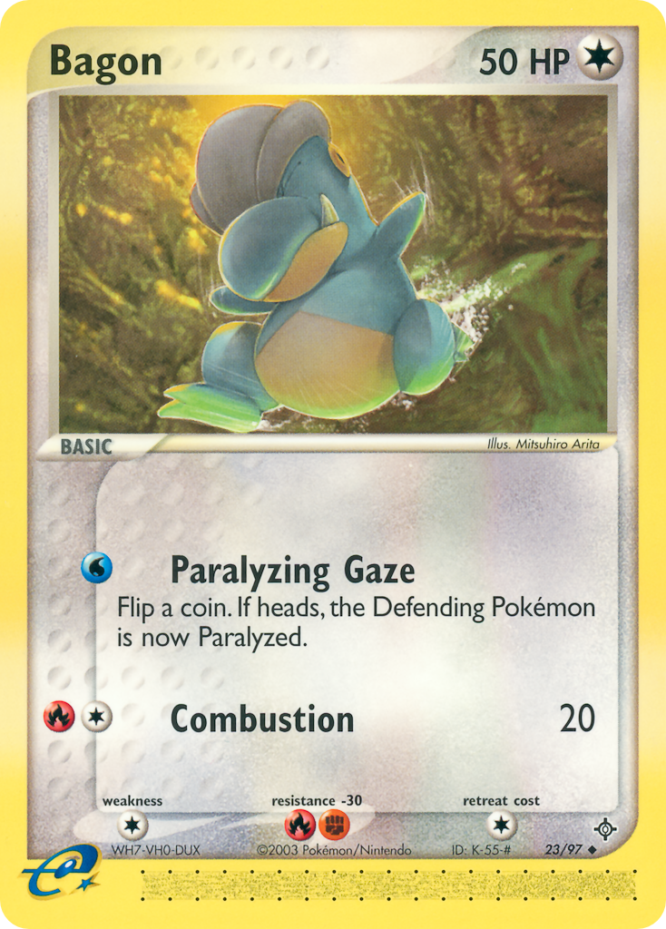 Bagon – Dragon 23/97 Pokémon card