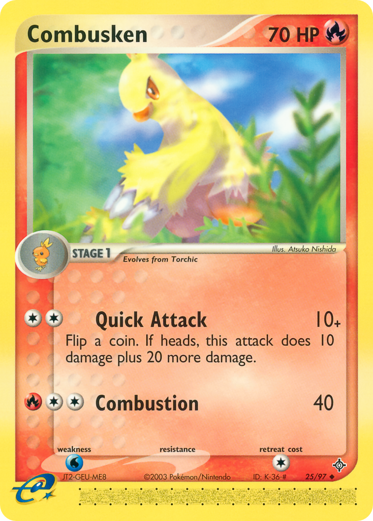 Combusken – Dragon 25/97 Pokémon card