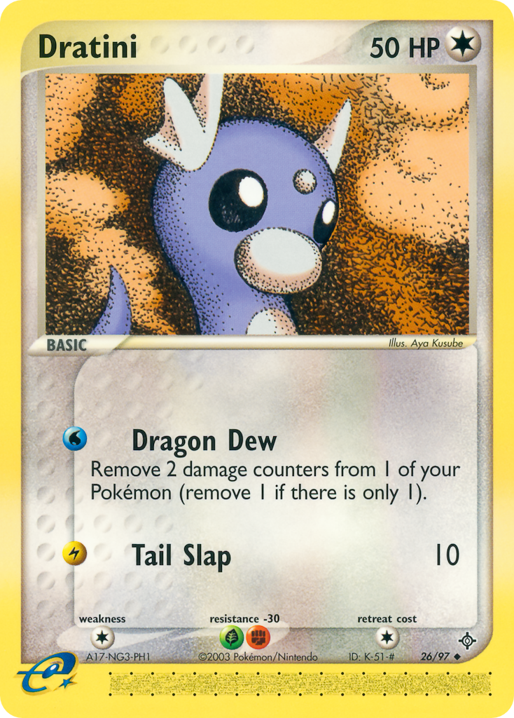 Dratini – Dragon 26/97 Pokémon card