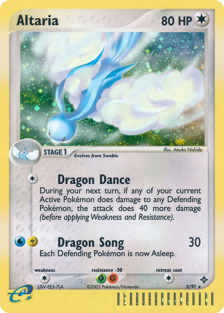 Altaria – Dragon 2/97 Pokémon card