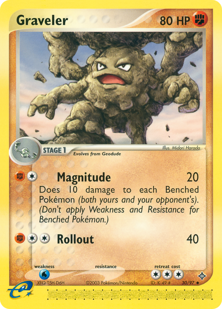 Graveler – Dragon 30/97 Pokémon card