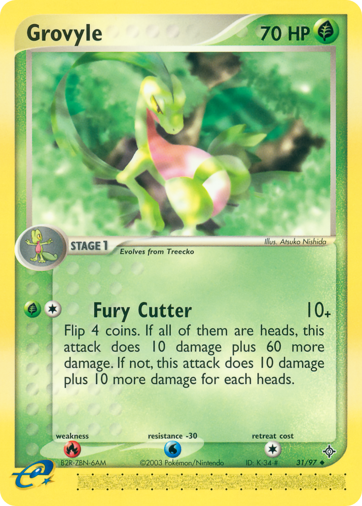 Grovyle – Dragon 31/97 Pokémon card