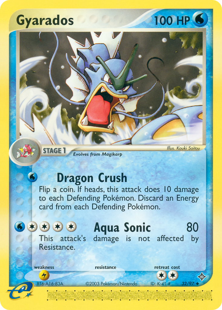 Gyarados – Dragon 32/97 Pokémon card