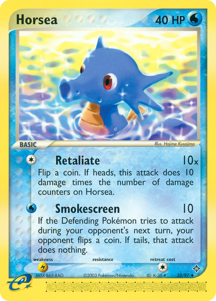 Horsea – Dragon 33/97 Pokémon card