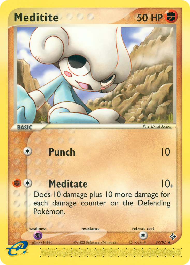 Meditite – Dragon 37/97 Pokémon card
