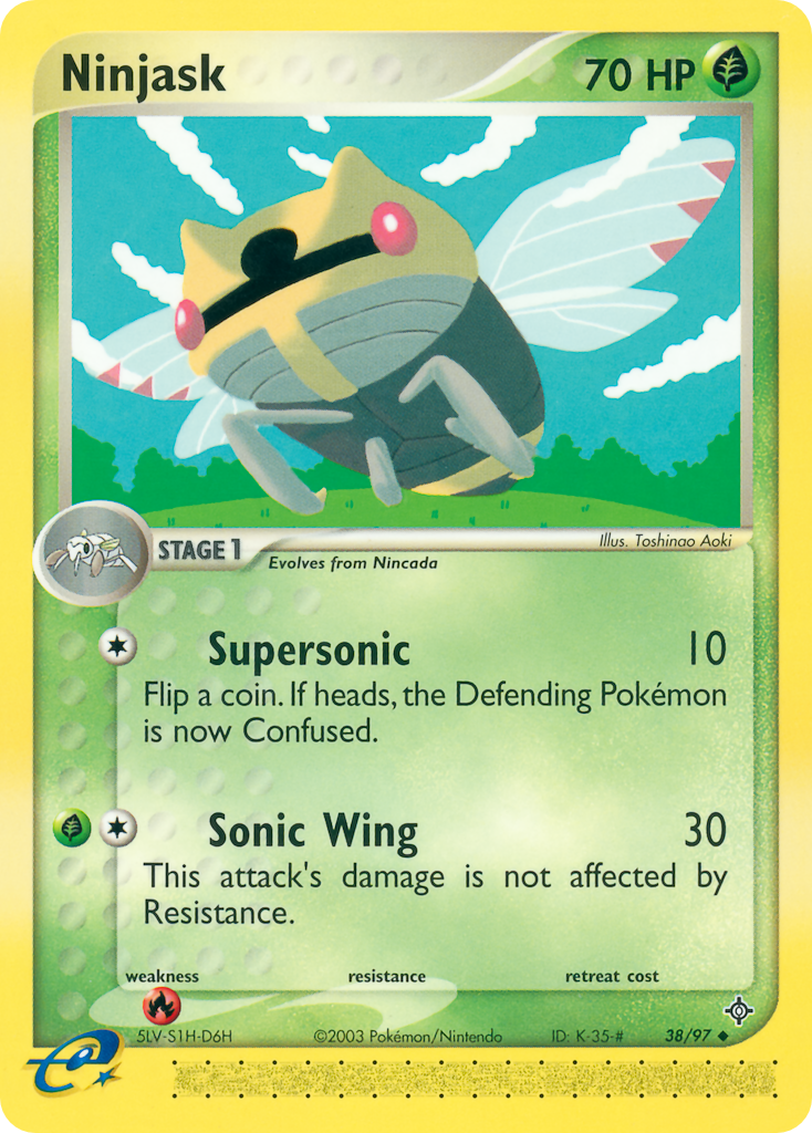 Ninjask – Dragon 38/97 Pokémon card