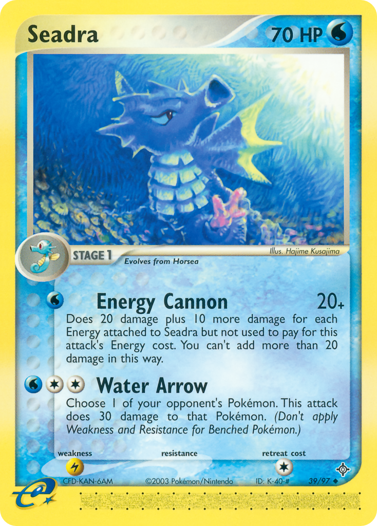 Seadra – Dragon 39/97 Pokémon card