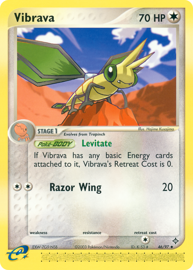Vibrava – Dragon 46/97 Pokémon card