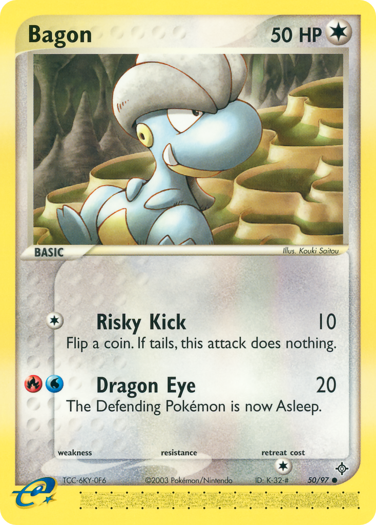 Bagon – Dragon 50/97 Pokémon card