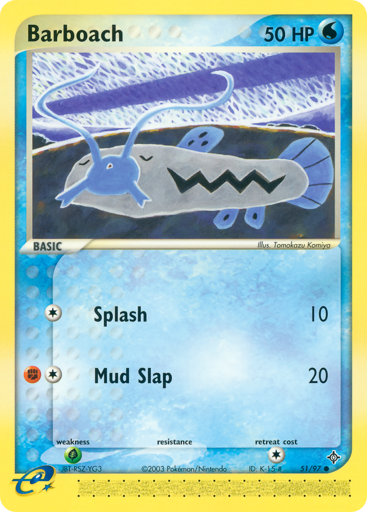 Barboach – Dragon 51/97 Pokémon card