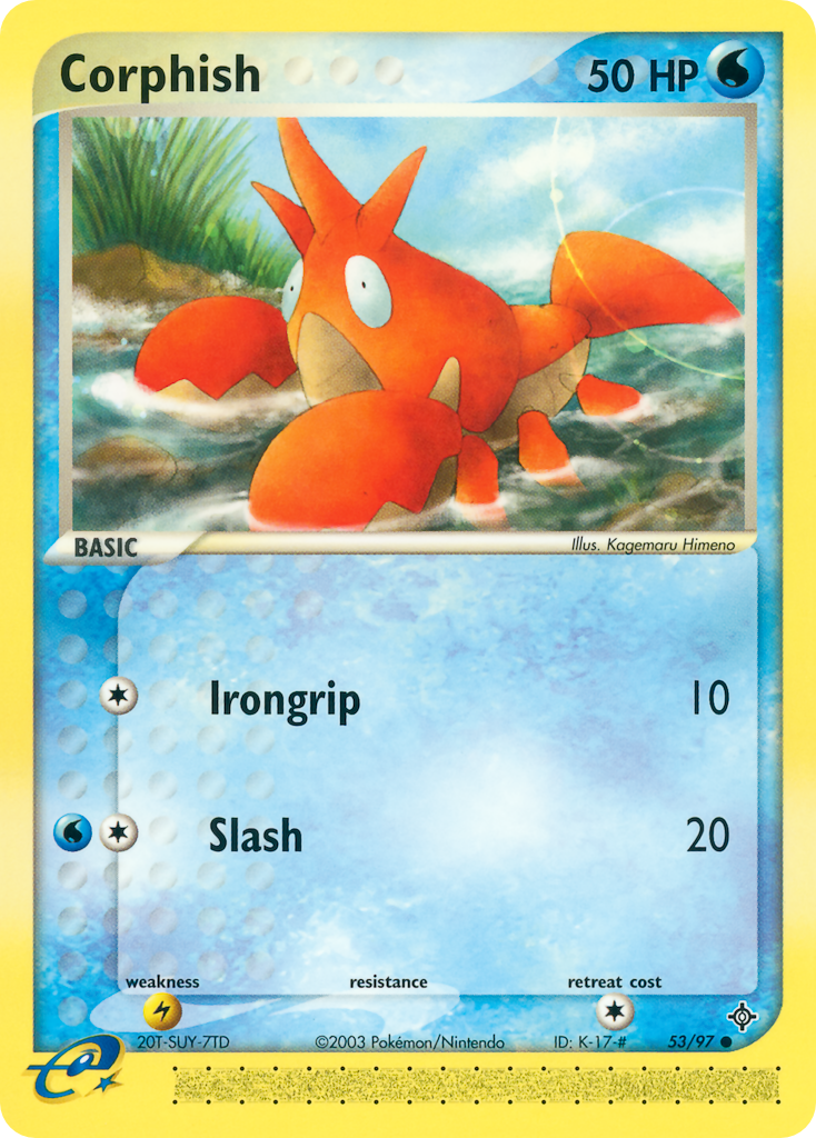 Corphish – Dragon 53/97 Pokémon card
