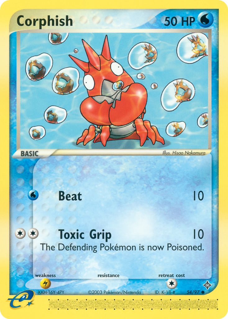 Corphish – Dragon 54/97 Pokémon card