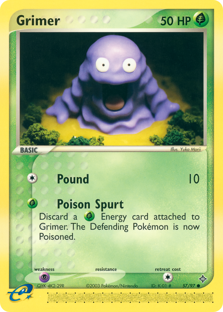 Grimer – Dragon 57/97 Pokémon card