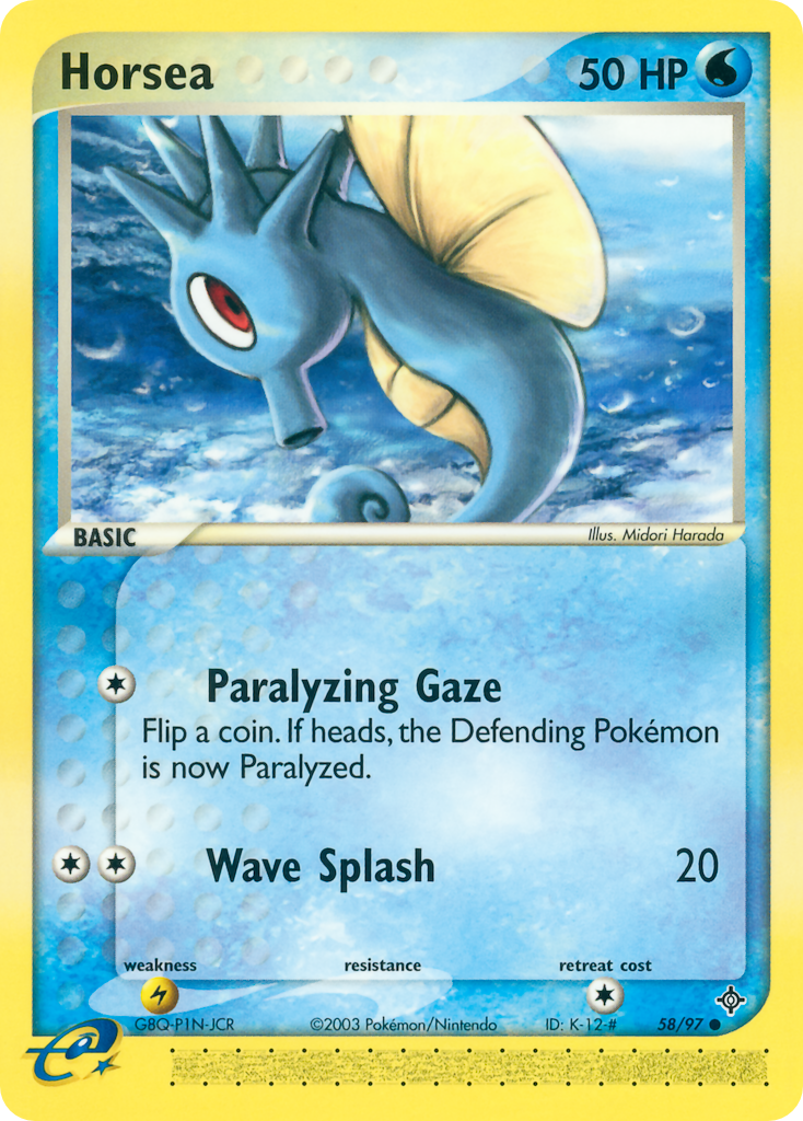 Horsea – Dragon 58/97 Pokémon card
