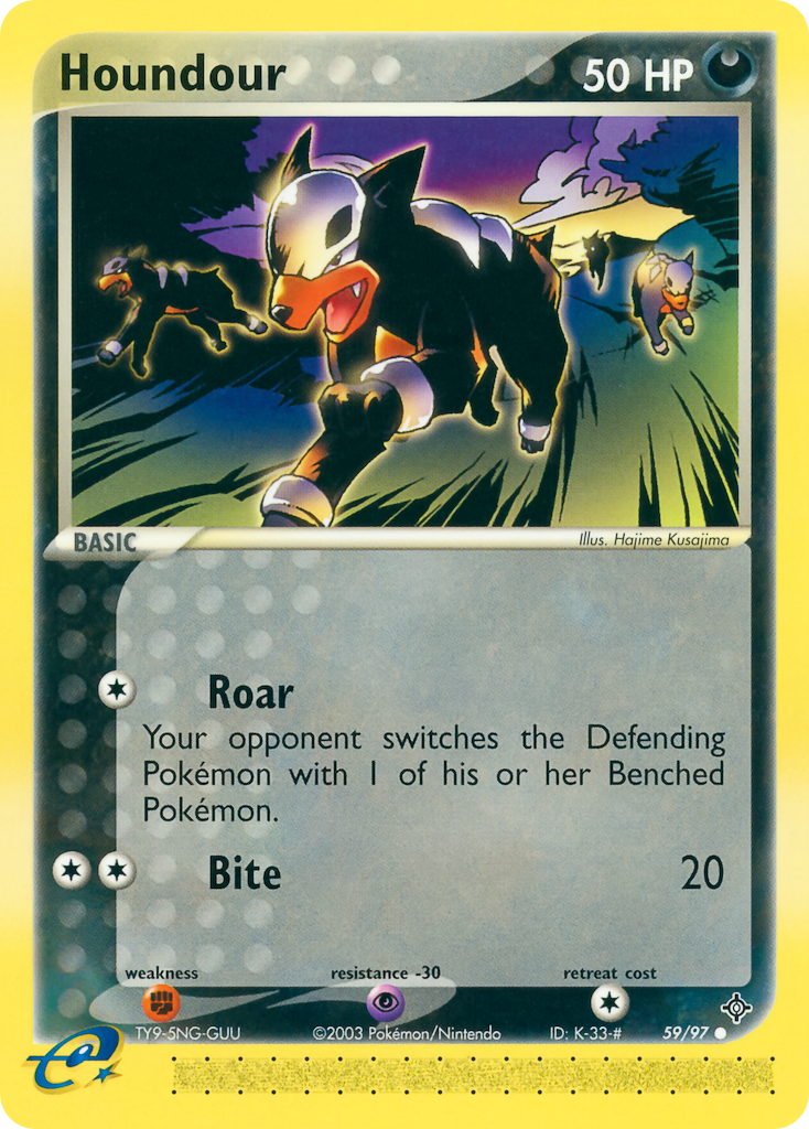 Houndour – Dragon 59/97 Pokémon card