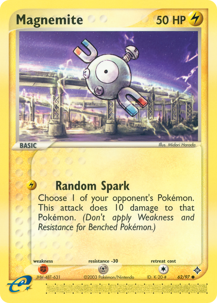Magnemite – Dragon 62/97 Pokémon card