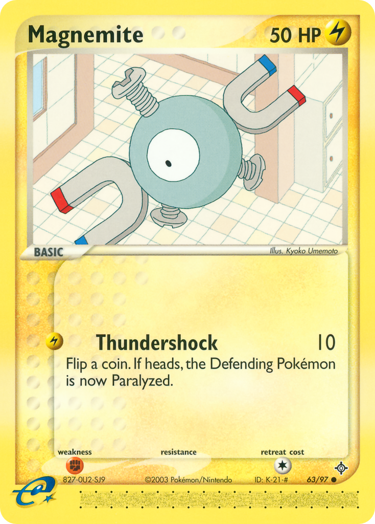 Magnemite – Dragon 63/97 Pokémon card