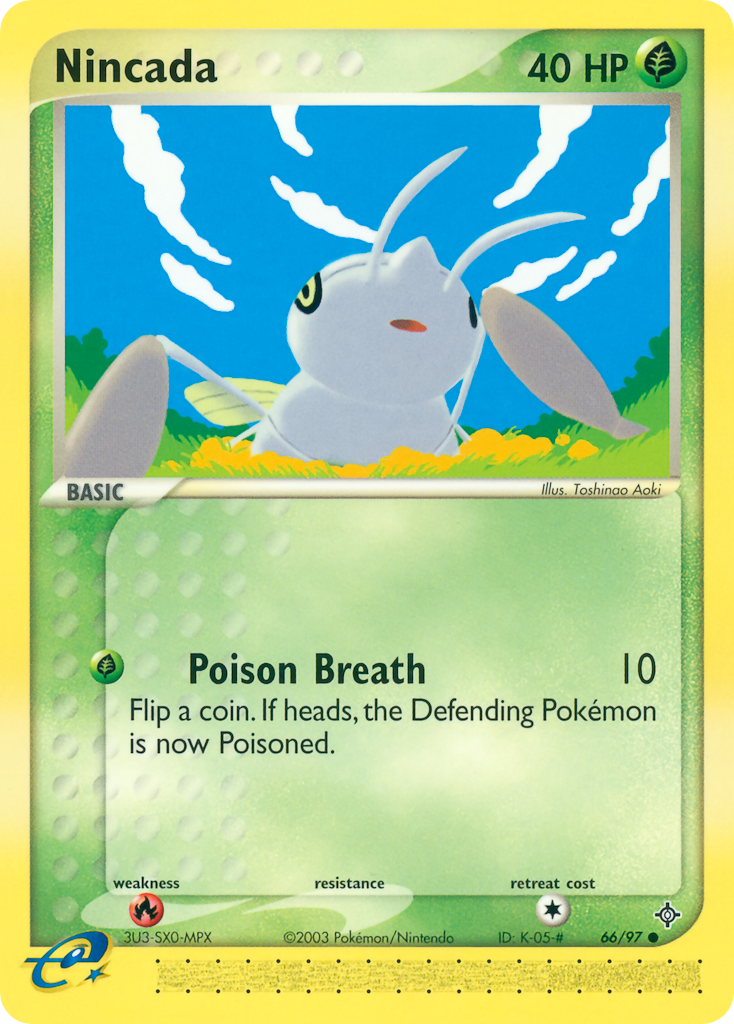 Nincada – Dragon 66/97 Pokémon card