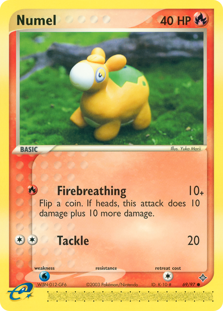 Numel – Dragon 69/97 Pokémon card