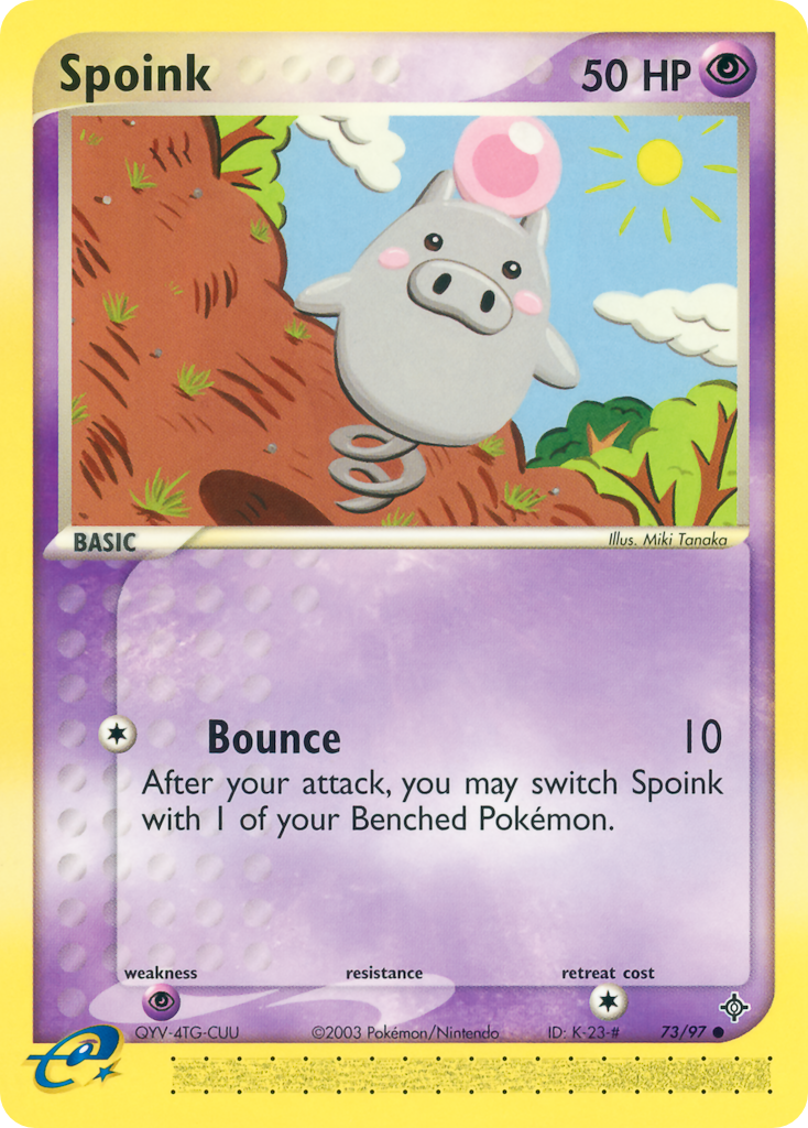 Spoink – Dragon 73/97 Pokémon card