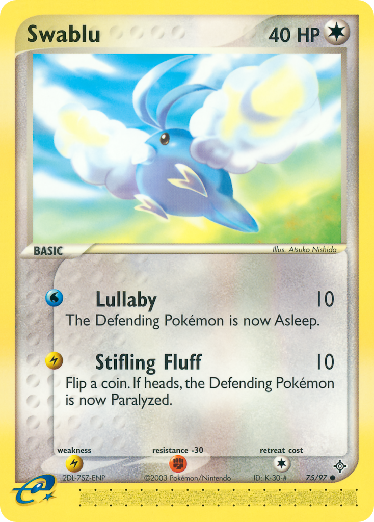 Swablu – Dragon 75/97 Pokémon card