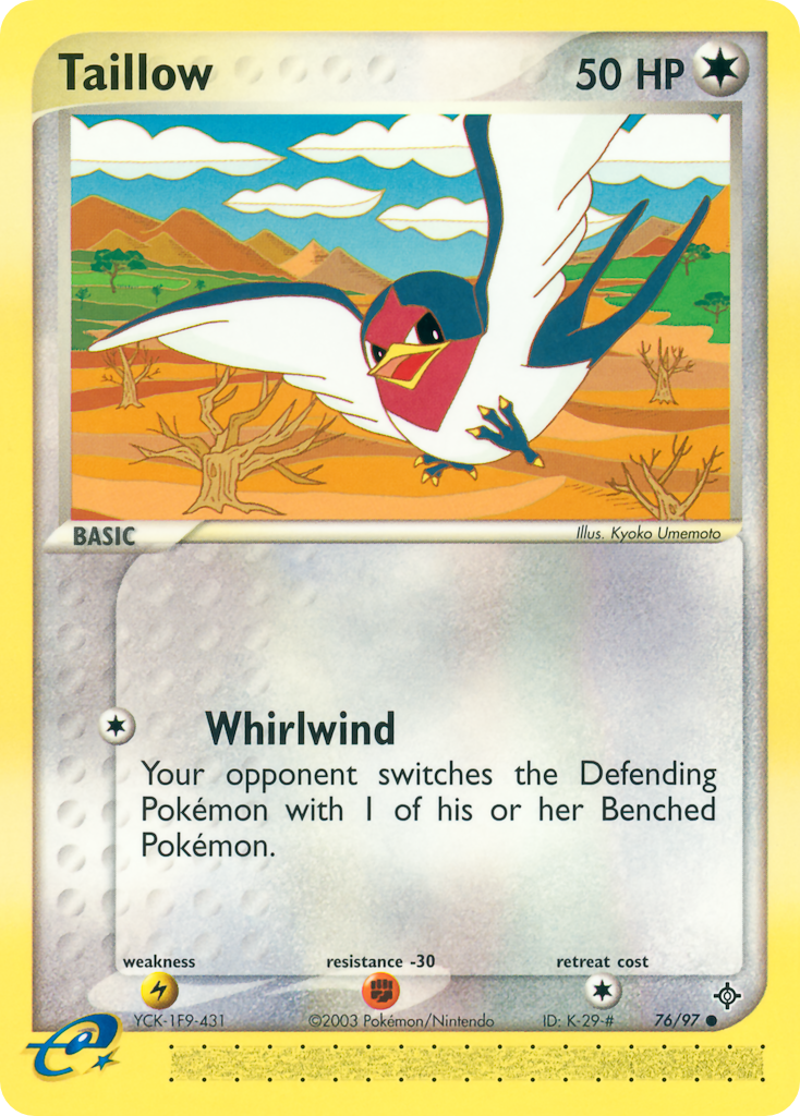 Taillow – Dragon 76/97 Pokémon card