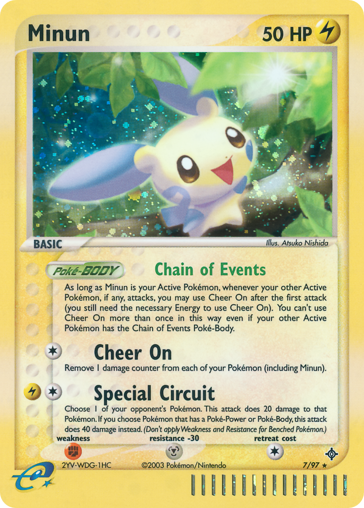 Minun – Dragon 7/97 Pokémon card